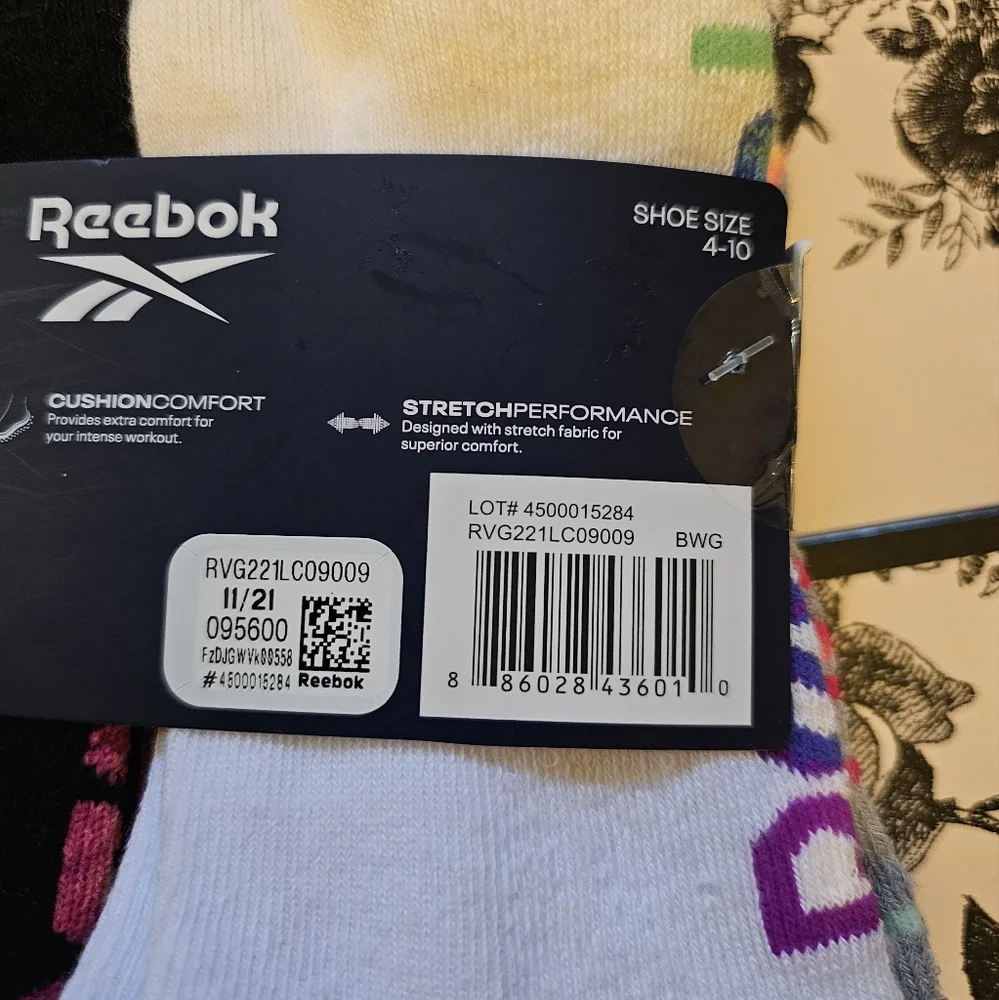 Reebok girls low cut performance training 6  pairs  pack  socks